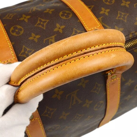 Louis Vuitton Keepall Bag Duffle 55 Brown Canvas - Picture 6 of 12